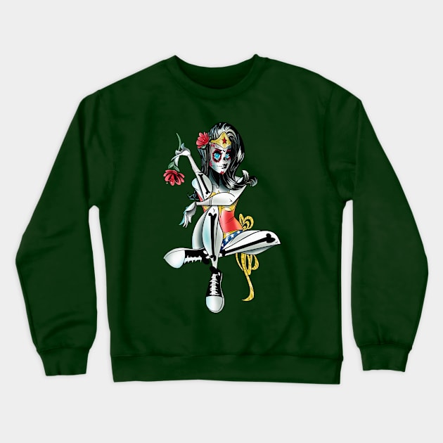 "La Catrina" Crewneck Sweatshirt by Art N' Soul